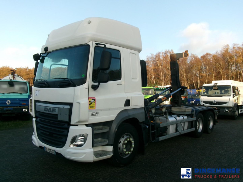 DAF CF 460 6x2 Euro 6 Hyva container hook 20 t - Camion ampliroll: photos 1 DAF CF 460 6x2 Euro 6 Hyva container hook 20 t - Camion ampliroll: photos 1