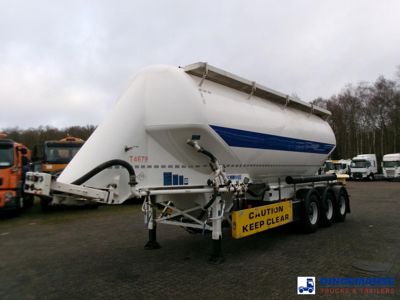 Feldbinder Powder tank alu 36 m3 / 1 comp - Semi-remorque citerne: photos 1 Feldbinder Powder tank alu 36 m3 / 1 comp - Semi-remorque citerne: photos 1