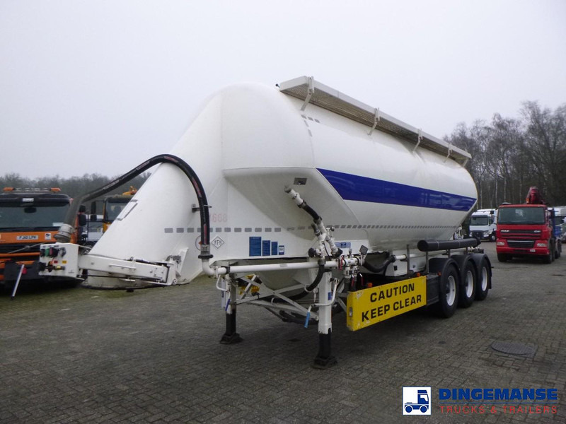 Feldbinder Powder tank alu 36 m3 / 1 comp - Semi-remorque citerne: photos 1 Feldbinder Powder tank alu 36 m3 / 1 comp - Semi-remorque citerne: photos 1