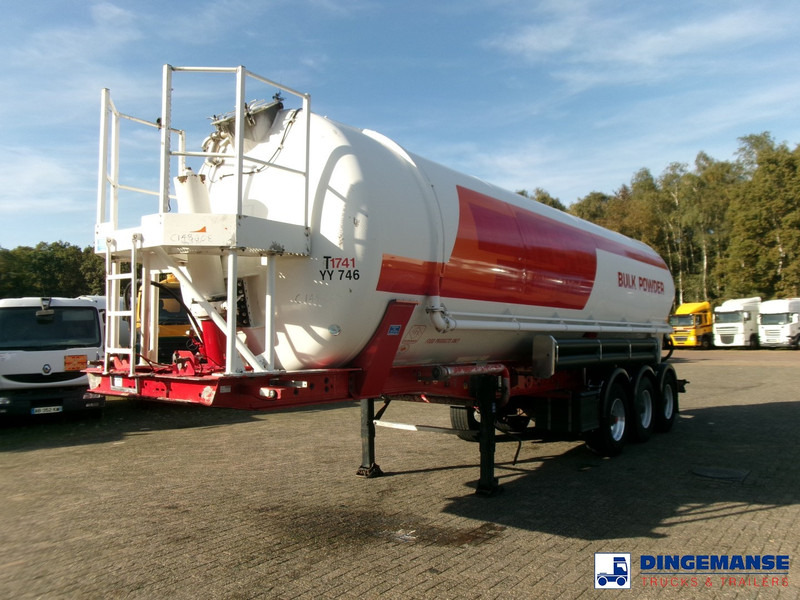 Feldbinder Powder tank alu 41 m3 (tipping) - Semi-remorque citerne: photos 1 Feldbinder Powder tank alu 41 m3 (tipping) - Semi-remorque citerne: photos 1