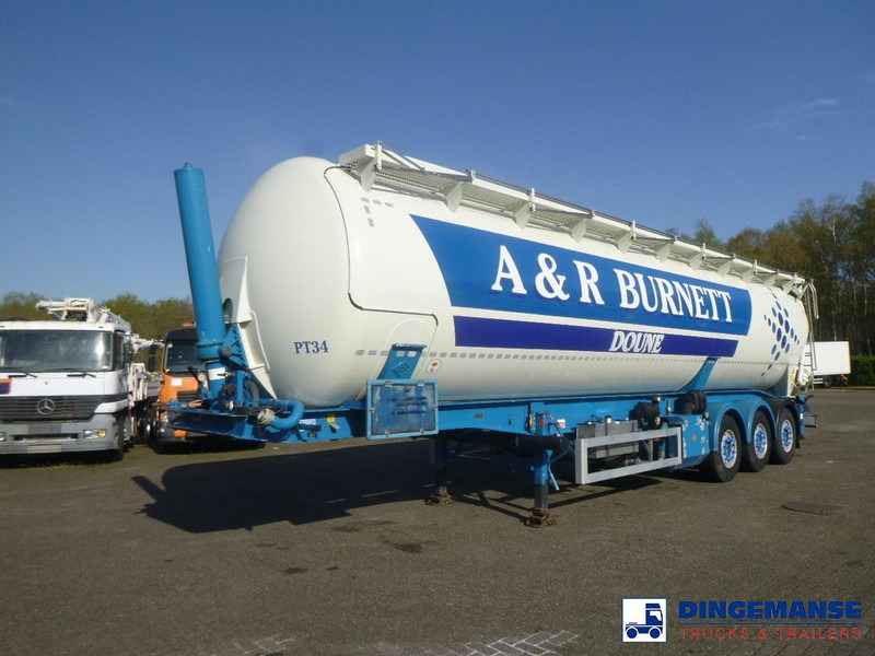Feldbinder Powder tank alu 60 m3 / Compressor diesel engine. - Semi-remorque citerne: photos 1 Feldbinder Powder tank alu 60 m3 / Compressor diesel engine. - Semi-remorque citerne: photos 1