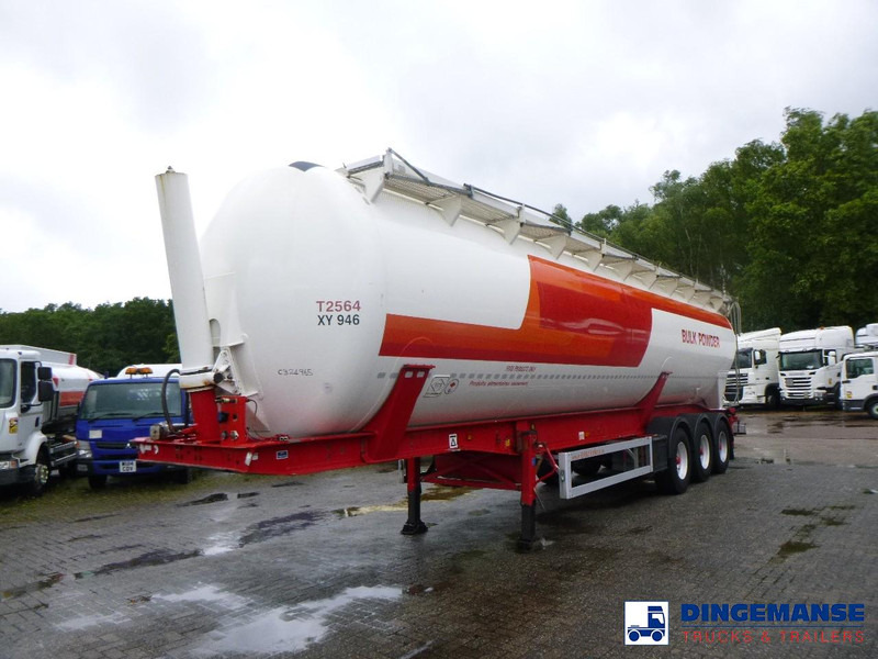 Feldbinder Powder tank alu 60 m3 (tipping) - Semi-remorque citerne: photos 1 Feldbinder Powder tank alu 60 m3 (tipping) - Semi-remorque citerne: photos 1