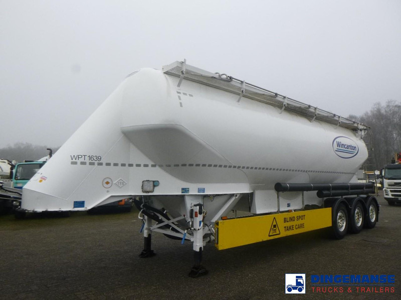 Feldbinder Powder tank alu alu 49 m3 / 1 comp - Semi-remorque citerne: photos 1 Feldbinder Powder tank alu alu 49 m3 / 1 comp - Semi-remorque citerne: photos 1