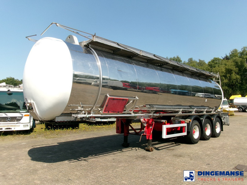 Indox Chemical tank inox 35.2 m3 / 1 comp + pump - Semi-remorque citerne: photos 1 Indox Chemical tank inox 35.2 m3 / 1 comp + pump - Semi-remorque citerne: photos 1