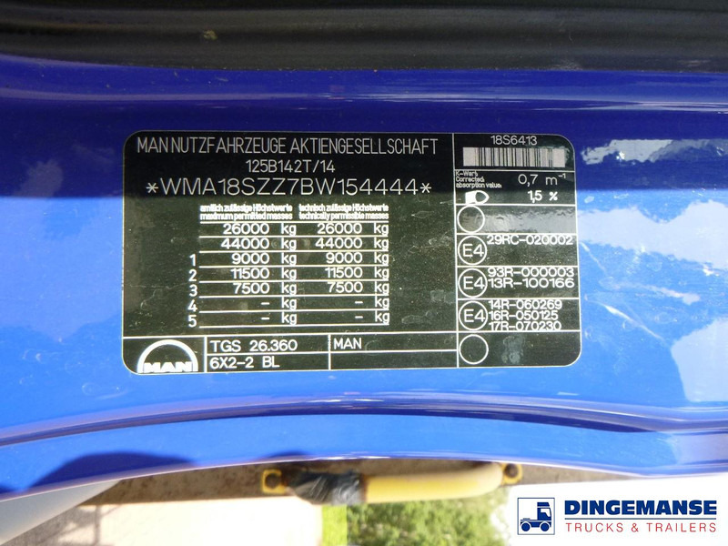 Camion grue MAN TGS 26.360 6x2 RHD + HMF 1420 K2: photos 14