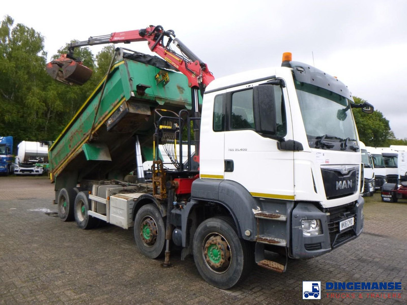 MAN TGS 35.400 8X4 RHD tipper + Palfinger Epsilon M125L - Camion grue: photos 2 MAN TGS 35.400 8X4 RHD tipper + Palfinger Epsilon M125L - Camion grue: photos 2