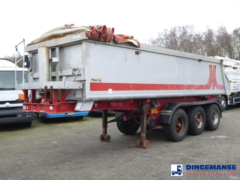 Meierling Tipper trailer alu 21 m3 + tarpaulin - Semi-remorque benne: photos 1 Meierling Tipper trailer alu 21 m3 + tarpaulin - Semi-remorque benne: photos 1