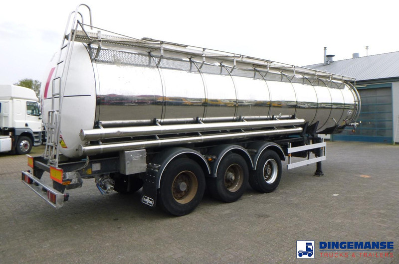 Van Hool Chemical tank inox L4BH 30 m3 / 3 comp - Semi-remorque citerne: photos 4 Van Hool Chemical tank inox L4BH 30 m3 / 3 comp - Semi-remorque citerne: photos 4