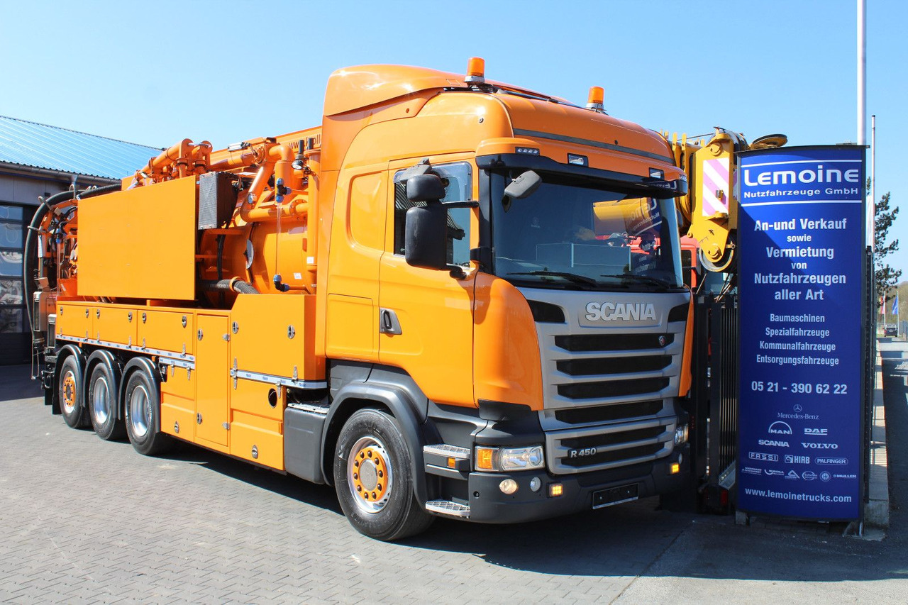 Scania R450 8x4 Kroll 19m³ Wasserrückgewinner Kombi-HD - Camion vidangeur: photos 1 Scania R450 8x4 Kroll 19m³ Wasserrückgewinner Kombi-HD - Camion vidangeur: photos 1