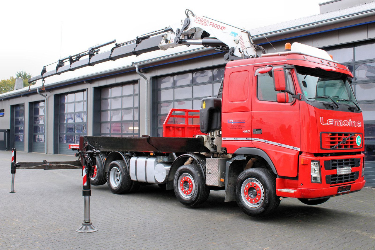 Volvo FM 480 8x2 Pritsche + FASSI F800XP Kran 6x - Camion plateau, Camion grue: photos 2 Volvo FM 480 8x2 Pritsche + FASSI F800XP Kran 6x - Camion plateau, Camion grue: photos 2