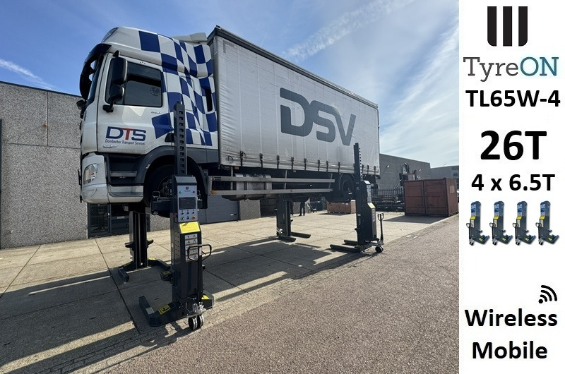 TL65W-4 26T wireless - 4 x 6.5 T - Battery 24V DC / 3 kW per column - Large colour touch display - Équipement de garage: photos 1 TL65W-4 26T wireless - 4 x 6.5 T - Battery 24V DC / 3 kW per column - Large colour touch display - Équipement de garage: photos 1