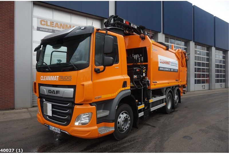 DAF FAN CF 340 Hiab 21 ton/meter laadkraan - Benne à ordures ménagères: photos 1 DAF FAN CF 340 Hiab 21 ton/meter laadkraan - Benne à ordures ménagères: photos 1