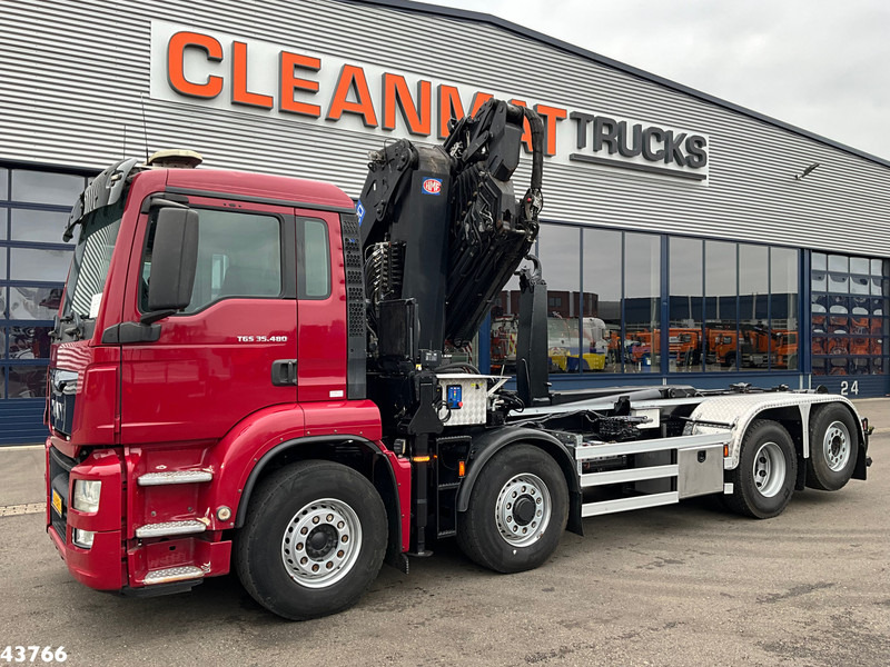 MAN TGS 35.480 8x4H Euro 6 HMF 40 Tonmeter laadkraan + Fly-Jib - Camion grue: photos 2 MAN TGS 35.480 8x4H Euro 6 HMF 40 Tonmeter laadkraan + Fly-Jib - Camion grue: photos 2