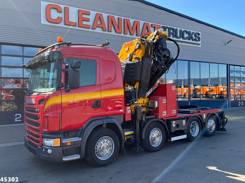 Scania G 480 8x2 Fassi 95 Tonmeter ladkraan + Fly-Jib - Camion grue: photos 2 Scania G 480 8x2 Fassi 95 Tonmeter ladkraan + Fly-Jib - Camion grue: photos 2