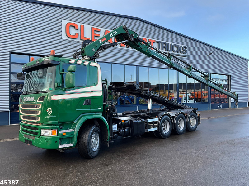 Scania G 490 8x4 Euro 6 Hiab 24 Tonmeter laadkraan - Camion - système de câble, Camion grue: photos 1 Scania G 490 8x4 Euro 6 Hiab 24 Tonmeter laadkraan - Camion - système de câble, Camion grue: photos 1