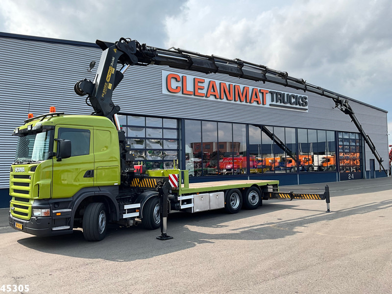 Scania R 420 8x2 manual Palfinger 85 Tonmeter laadkraan + Fly-Jib - Camion grue: photos 1 Scania R 420 8x2 manual Palfinger 85 Tonmeter laadkraan + Fly-Jib - Camion grue: photos 1