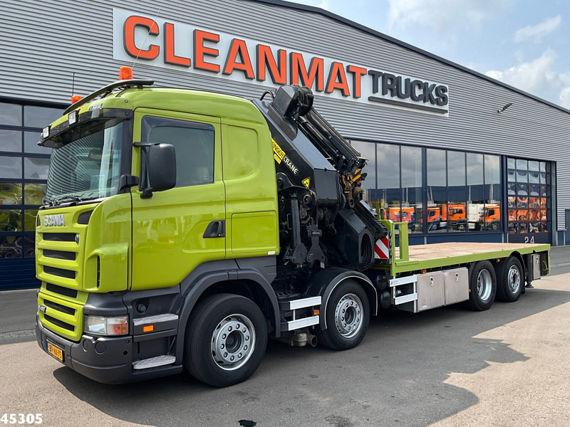 Scania R 420 8x2 manual Palfinger 85 Tonmeter laadkraan + Fly-Jib - Camion grue: photos 2 Scania R 420 8x2 manual Palfinger 85 Tonmeter laadkraan + Fly-Jib - Camion grue: photos 2
