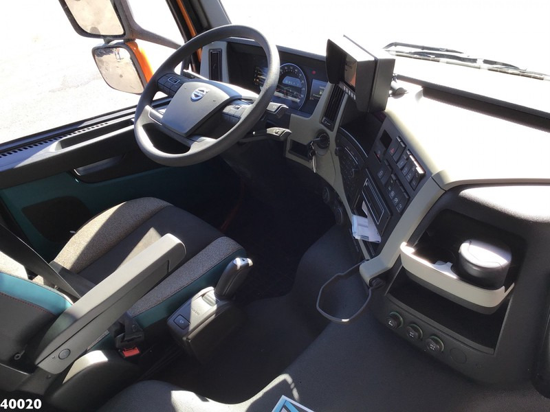 Camion ampliroll, Camion grue Volvo FM 420 8x2 HMF 28 ton/meter laadkraan Welvaarts weighing system: photos 12