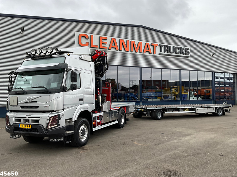 Volvo FMX 500 4x4 Fassi 31 Tonmeter laadkraan + Fly-Jib + Jumbo 2-assige aanhangwagen - Camion grue: photos 1 Volvo FMX 500 4x4 Fassi 31 Tonmeter laadkraan + Fly-Jib + Jumbo 2-assige aanhangwagen - Camion grue: photos 1