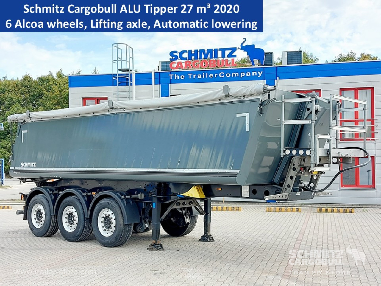SCHMITZ Tipper Alu-square sided body 27m³ - Semi-remorque benne: photos 1 SCHMITZ Tipper Alu-square sided body 27m³ - Semi-remorque benne: photos 1