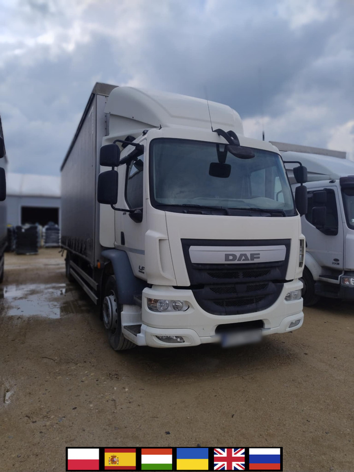 Camion à rideaux coulissants DAF LF 250 / Curtainsider 18 EPAL / sleeping cab: photos 1