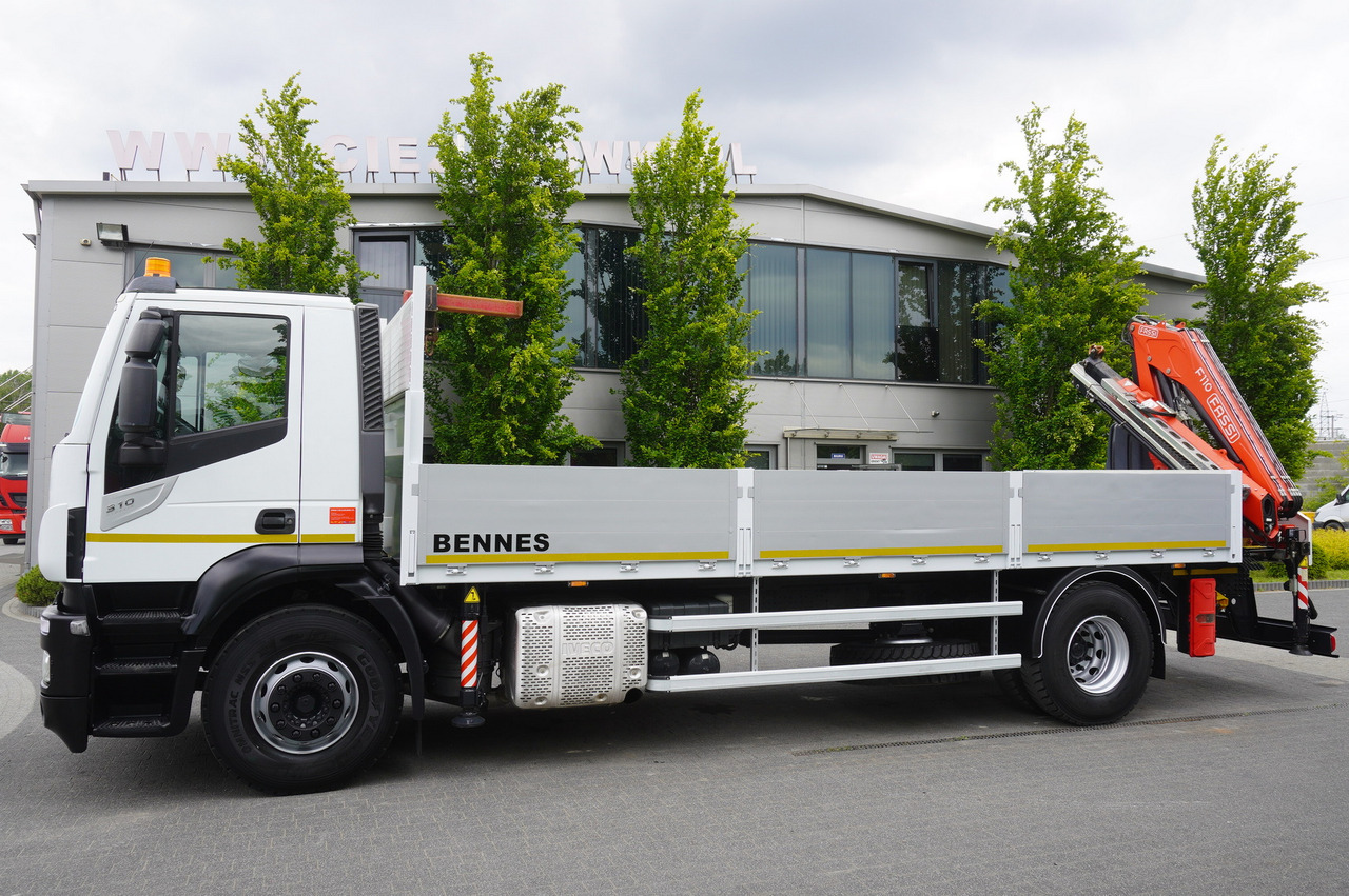 Camion plateau, Camion grue Iveco Stralis 310 / 34 tho km !!! / FASSI 4 Tons 400 MTH! / Flatbed: photos 6