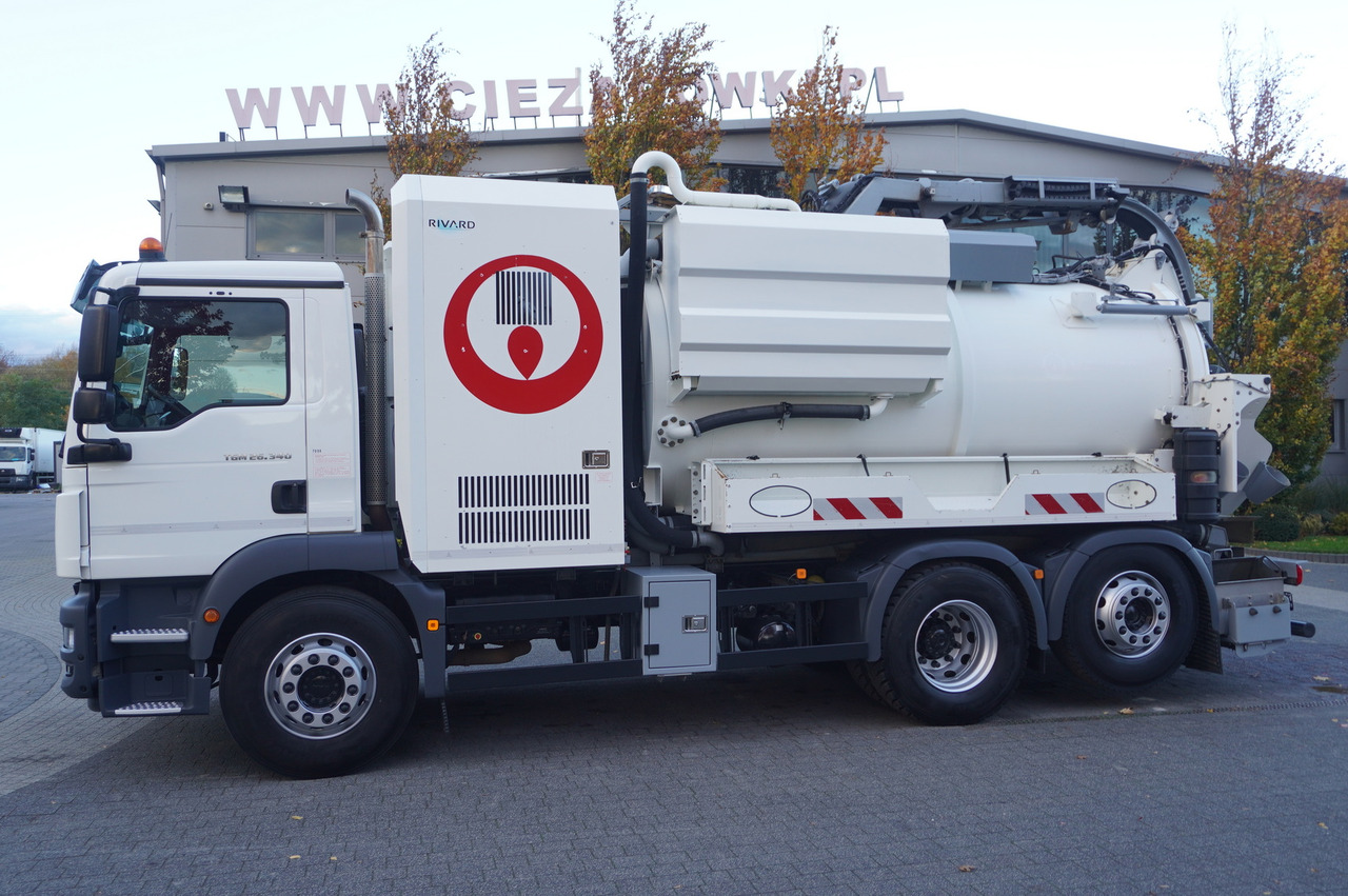 MAN TGM 26.340 E6 / RIVARD sewage cleaner 11.8 m3 / 170 tho. km / steered axle - Camion vidangeur: photos 4 MAN TGM 26.340 E6 / RIVARD sewage cleaner 11.8 m3 / 170 tho. km / steered axle - Camion vidangeur: photos 4