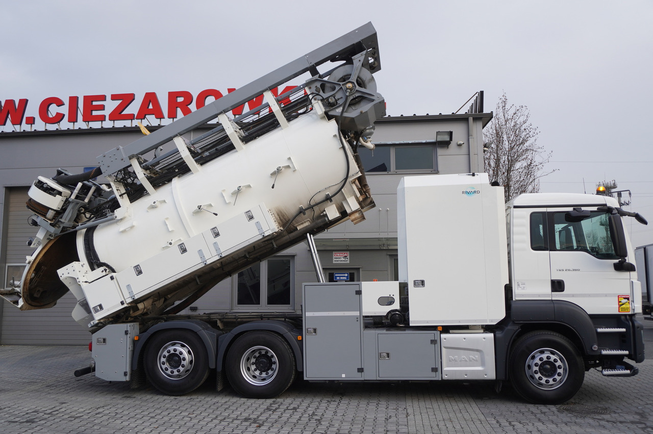 MAN TGS 26.360 E6 / RIVARD sewage cleaner 18 m3 / 180 tho. km / steering axle / 2 units - Camion vidangeur: photos 4 MAN TGS 26.360 E6 / RIVARD sewage cleaner 18 m3 / 180 tho. km / steering axle / 2 units - Camion vidangeur: photos 4