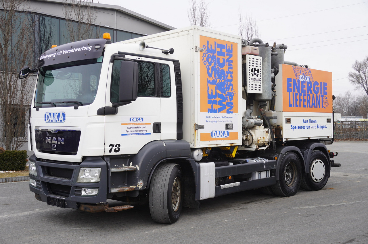 MAN TGS 26.360 / Holzmann Fahrzeugbau HBS 28/120.00 kitchen waste vehicle / Euro 5 - Benne à ordures ménagères: photos 1 MAN TGS 26.360 / Holzmann Fahrzeugbau HBS 28/120.00 kitchen waste vehicle / Euro 5 - Benne à ordures ménagères: photos 1