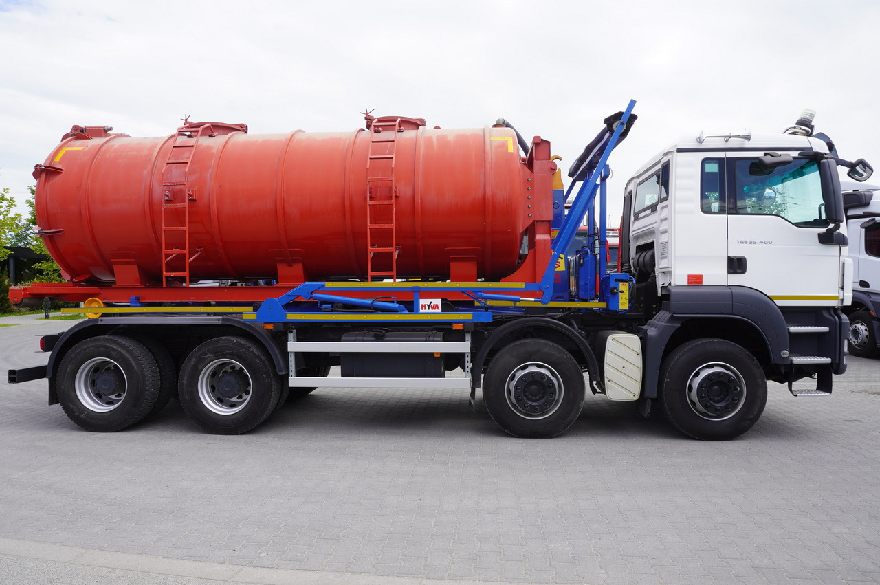 Tonne à lisier MAN TGS 35.400 8 × 4 E5 / HYVA HOOK LIFT 32.56 SE / Septic barrel 13000 L: photos 7