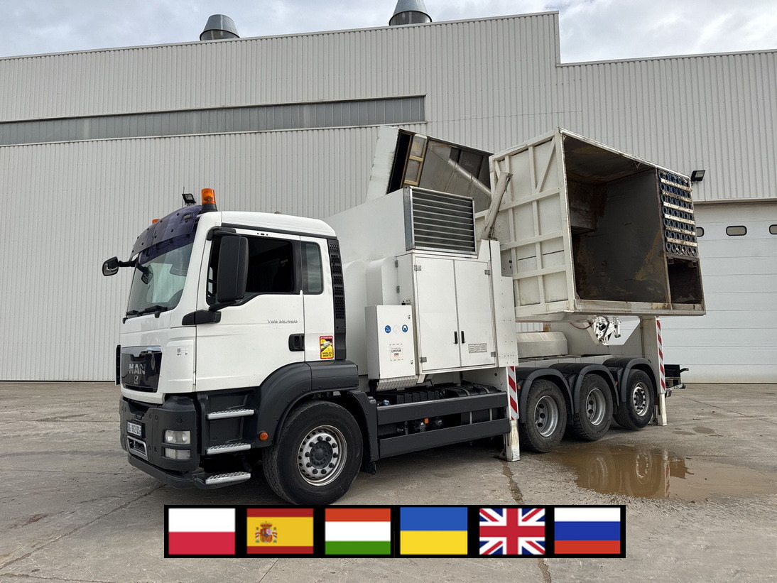 MAN TGS 35.480 8x4 / MTS 4A14T 36.000V vacuum truck / 10 m3 - Camion vidangeur: photos 1 MAN TGS 35.480 8x4 / MTS 4A14T 36.000V vacuum truck / 10 m3 - Camion vidangeur: photos 1