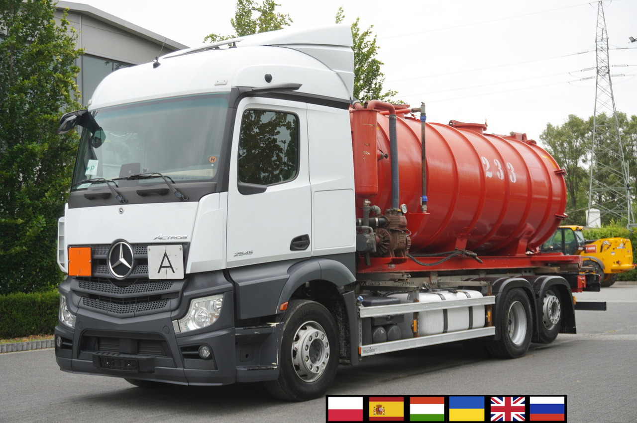 MERCEDES-BENZ Actros 2545 6 × 2 MP5 / NEW septic barrel 13000 L - Tonne à lisier: photos 1 MERCEDES-BENZ Actros 2545 6 × 2 MP5 / NEW septic barrel 13000 L - Tonne à lisier: photos 1