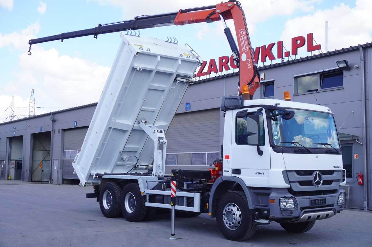 Camion grue, Camion grue MERCEDES-BENZ Actros 2641 6×4 E5 / Crane / Dumper / 110000 km!: photos 1