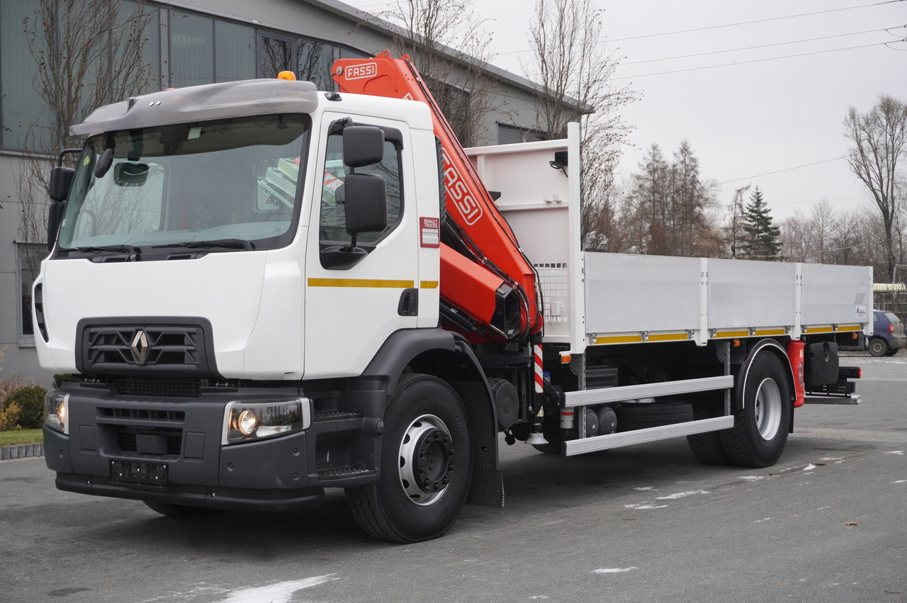 RENAULT C280 DTI 8 / FASSI crane 5.6 T / 560 MTH / Remote control / Rotator / Flatbed 15 EPAL - Camion plateau, Camion grue: photos 3 RENAULT C280 DTI 8 / FASSI crane 5.6 T / 560 MTH / Remote control / Rotator / Flatbed 15 EPAL - Camion plateau, Camion grue: photos 3
