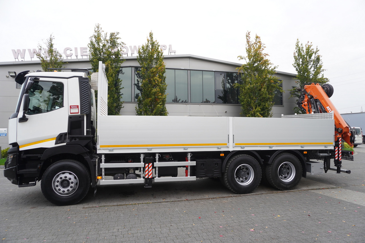 RENAULT C380 Comfort 6x4 / Atlas 172.3E crane / Range 12.3 m / capacity 6.1 t / Flatbed 17 EPAL - Camion grue: photos 4 RENAULT C380 Comfort 6x4 / Atlas 172.3E crane / Range 12.3 m / capacity 6.1 t / Flatbed 17 EPAL - Camion grue: photos 4