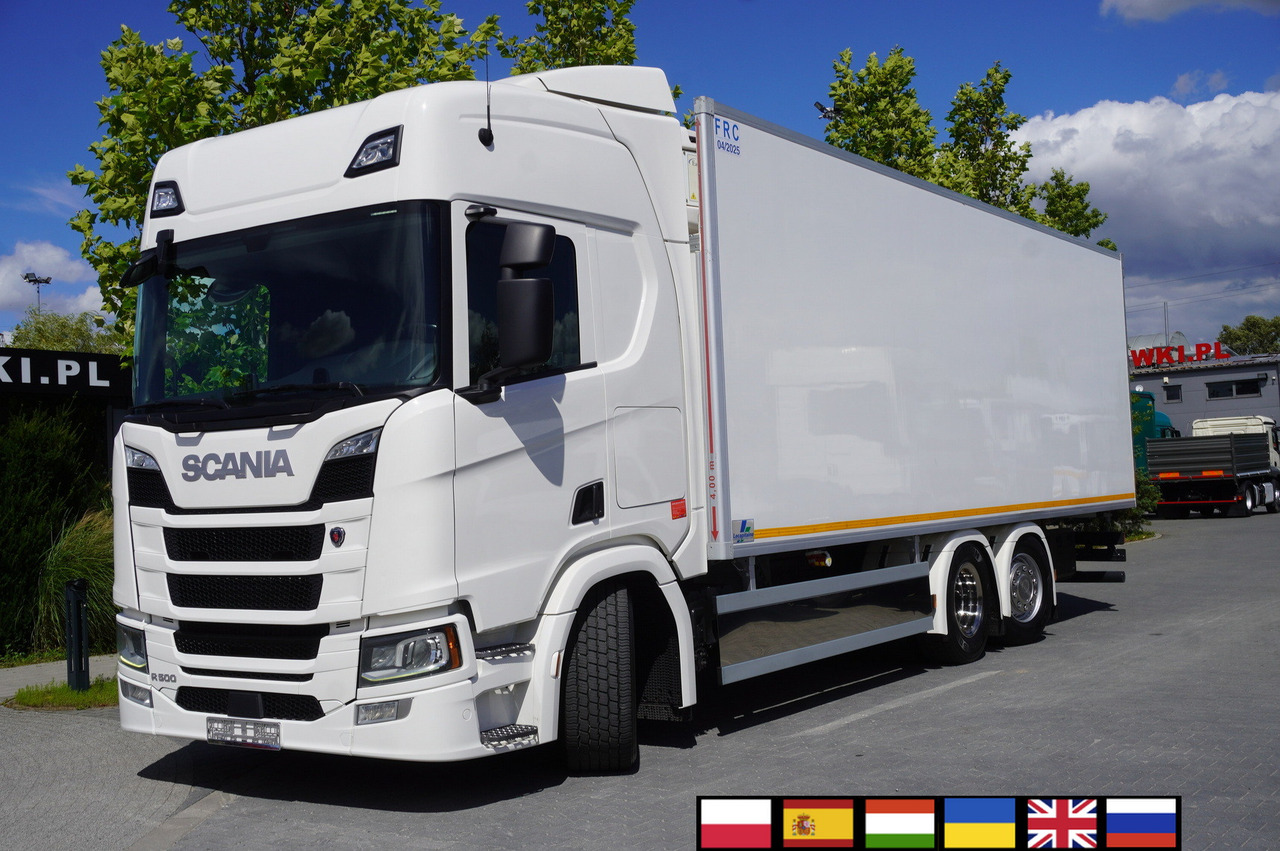 SCANIA R500 / Lecapitaine refrigerator 20 EPAL / Carrier Supra 950 / Steered 3rd axle - Camion frigorifique: photos 1 SCANIA R500 / Lecapitaine refrigerator 20 EPAL / Carrier Supra 950 / Steered 3rd axle - Camion frigorifique: photos 1