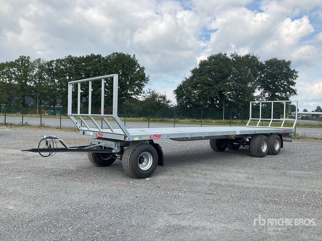 2023 Fliegl DPW180 Tri/A (Unused) Bale Wagon - Remorque plateau agricole: photos 1 2023 Fliegl DPW180 Tri/A (Unused) Bale Wagon - Remorque plateau agricole: photos 1