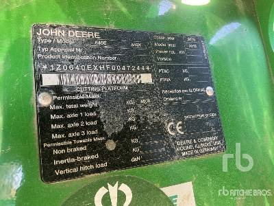 JOHN DEERE 640X - Moissoneuse: photos 5 JOHN DEERE 640X - Moissoneuse: photos 5