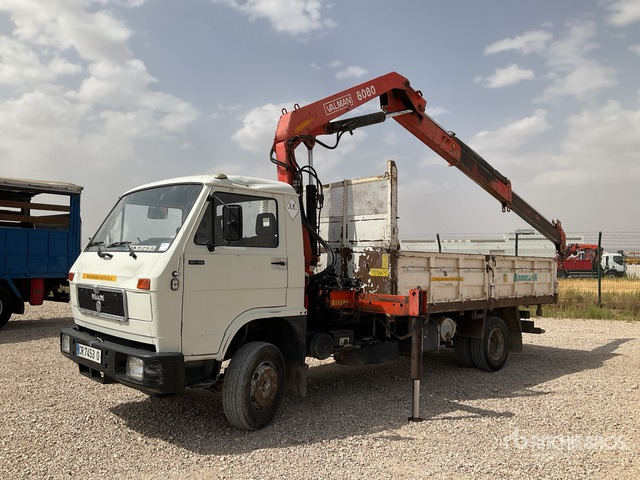 1992 MAN 10.150 Hiab 8080-3 on 4x2 Dump Truck with Crane - Broyeur/ Épareuse: photos 1 1992 MAN 10.150 Hiab 8080-3 on 4x2 Dump Truck with Crane - Broyeur/ Épareuse: photos 1