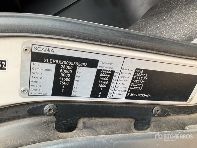 2012 Scania P360B 6x2 Hooklift Truck - Camion ampliroll: photos 1 2012 Scania P360B 6x2 Hooklift Truck - Camion ampliroll: photos 1