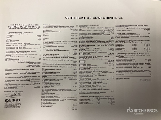 2020 Goupil G4M Electric Utility Vehicle - Véhicule de voirie/ Spécial: photos 2 2020 Goupil G4M Electric Utility Vehicle - Véhicule de voirie/ Spécial: photos 2