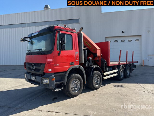 2010 Mercedes-Benz Actros 4146 2005 Palfinger PK56002 17420 kg ... Flatbed Truck with Crane - Camion plateau, Camion grue: photos 2 2010 Mercedes-Benz Actros 4146 2005 Palfinger PK56002 17420 kg ... Flatbed Truck with Crane - Camion plateau, Camion grue: photos 2