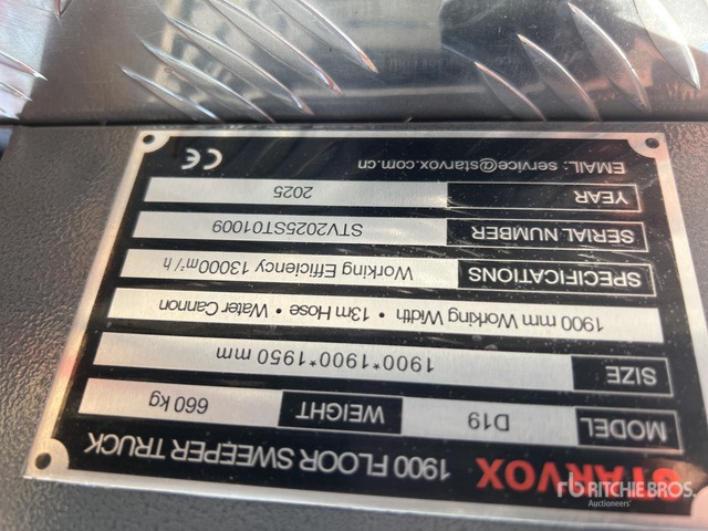 2025 STARVOX D19 Mini-Balayeuse (Non Utilise) En ... Sweeper Truck - Balayeuse de voirie: photos 2 2025 STARVOX D19 Mini-Balayeuse (Non Utilise) En ... Sweeper Truck - Balayeuse de voirie: photos 2