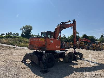 HITACHI ZX130W Pelle Sur Pneus - Pelle de manutention: photos 3 HITACHI ZX130W Pelle Sur Pneus - Pelle de manutention: photos 3