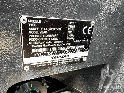 YANMAR SV22 (Unused) - Mini pelle: photos 5 YANMAR SV22 (Unused) - Mini pelle: photos 5