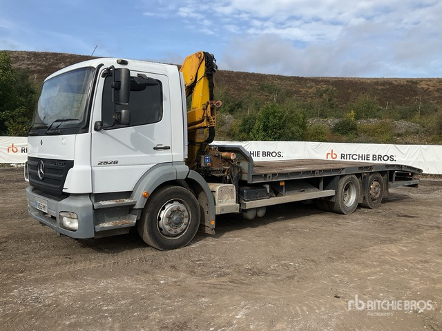 2005 Mercedes-Benz Axor 2528 2002 HMF 1063 K2 Knuckle Boom o ... Flatbed Truck with Crane - Camion plateau, Camion grue: photos 1 2005 Mercedes-Benz Axor 2528 2002 HMF 1063 K2 Knuckle Boom o ... Flatbed Truck with Crane - Camion plateau, Camion grue: photos 1