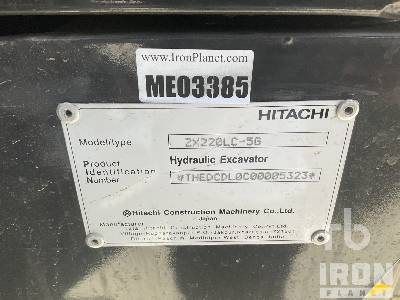 TATA HITACHI ZX220LC-5G (Unused) - Pelle sur chenille: photos 5 TATA HITACHI ZX220LC-5G (Unused) - Pelle sur chenille: photos 5