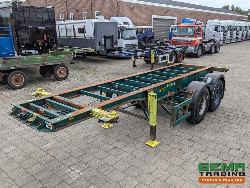 Flandria OP CC 2A 2-Assen ROR DrumBrakes - Steel Suspension - 3110KG - 20FT (O1915) - Semi-remorque porte-conteneur/ Caisse mobile: photos 4 Flandria OP CC 2A 2-Assen ROR DrumBrakes - Steel Suspension - 3110KG - 20FT (O1915) - Semi-remorque porte-conteneur/ Caisse mobile: photos 4