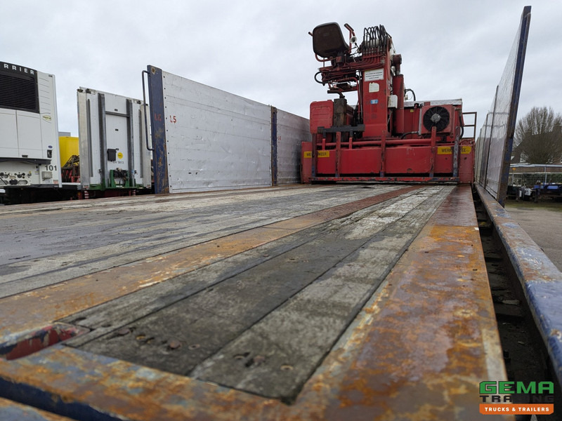 Semi-remorque plateau Kennis TPD.348.R-B Kennis R-24 Rollerkraan - 3-Assen SAF - 2-StuurAssen  Trommelremmen  11/2025APK: photos 12