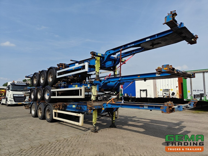 Krone SDC 27 3-assen BPW - DrumBrakes - 4700KG - 2x 20FT 1x 30FT 1x40FT - Package of 3 - NL kentekens - Semi-remorque porte-conteneur/ Caisse mobile: photos 3 Krone SDC 27 3-assen BPW - DrumBrakes - 4700KG - 2x 20FT 1x 30FT 1x40FT - Package of 3 - NL kentekens - Semi-remorque porte-conteneur/ Caisse mobile: photos 3